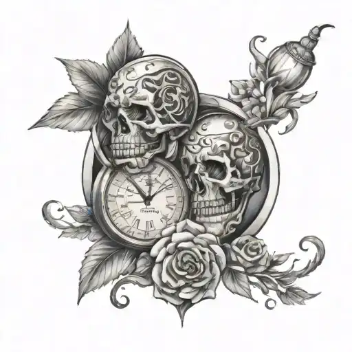 born dates  tattoo design idea
