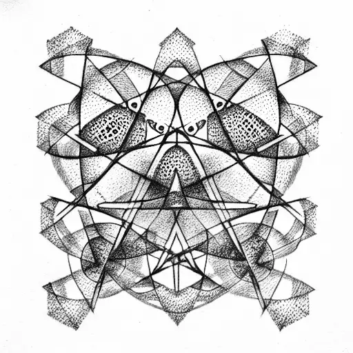 atom tattoo design idea