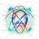 atom quantum tattoo design idea