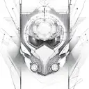 atom quantum tattoo design idea