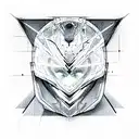 atom quantum tattoo design idea