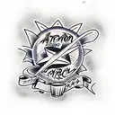 atom tattoo design idea