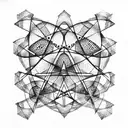 atom tattoo design idea