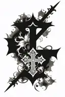 battlefield cross tattoo tattoo design idea