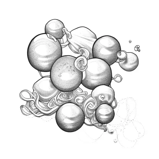 silks and pearls tattoo design idea