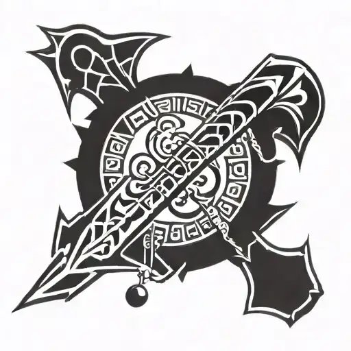 buster sword tattoo design idea