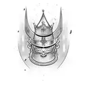 the words create like a god command like a king outline create in red and outline king in green  tattoo design idea