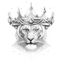 the words create like a god command like a king outline create in red and outline king in green  tattoo design idea