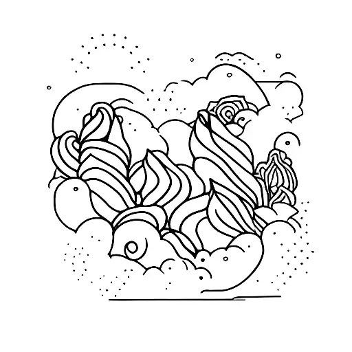 on loop tattoo design idea