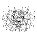 on loop tattoo design idea
