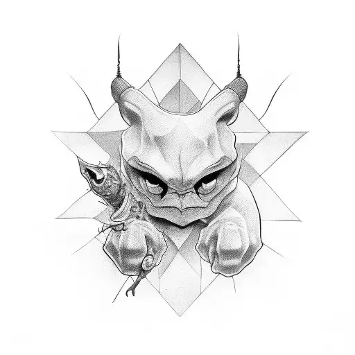 cartoon tattoo design idea