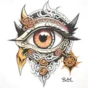 eyes sasuke curse mark tattoo design idea