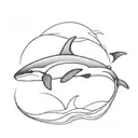 orca whale tattoo design idea
