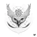 Gretsch White Falcon tattoo design idea
