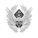 Gretsch White Falcon tattoo design idea