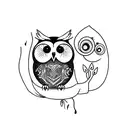 Owl tattoo design idea