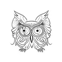Owl tattoo design idea