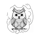 Owl tattoo design idea