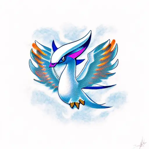 lugia tattoo design idea