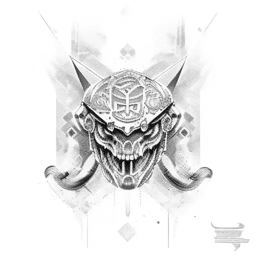 Roman muscle tattoo design idea