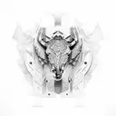 Roman muscle tattoo design idea