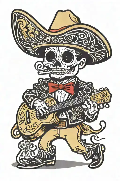 mariachi tattoo design idea