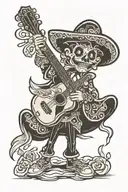 mariachi tattoo design idea
