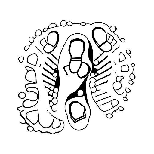 baby foot print  tattoo design idea