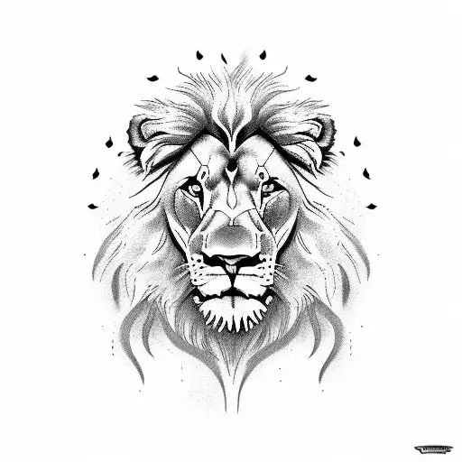 lion driver peterbilt 379 tattoo design idea