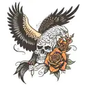 memorial tribute to dad walking tattoo design idea