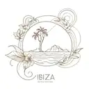 ibiza tattoo design idea