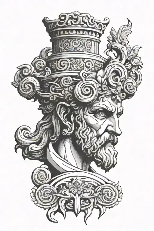 greece gods Olympus tattoo design idea