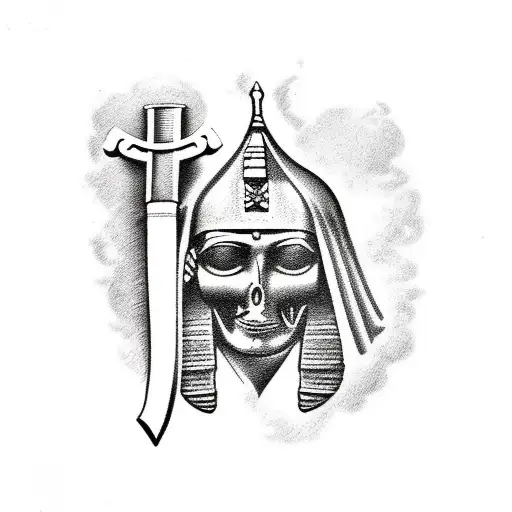 history, war, weapons, Egypt  tattoo design idea