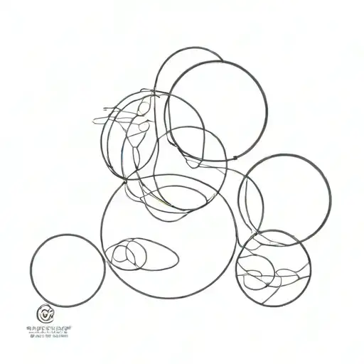 three clean circles tattoos newborn  tattoo design idea