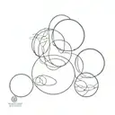 three clean circles tattoos newborn  tattoo design idea