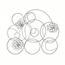 three clean circles tattoos newborn  tattoo design idea