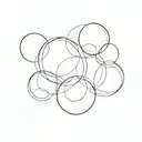 three clean circles tattoos newborn  tattoo design idea