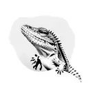 LIZARD leopard gecko tattoo design idea