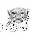 leopard gecko tattoo design idea