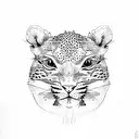 leopard gecko tattoo design idea