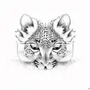 leopard gecko tattoo design idea