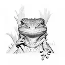 LIZARD leopard gecko tattoo design idea
