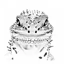 LIZARD leopard gecko tattoo design idea