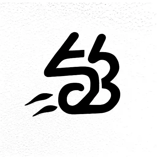 number "57" in gangsta style tattoo design idea
