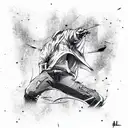 57 sign in gangsta style tattoo design idea