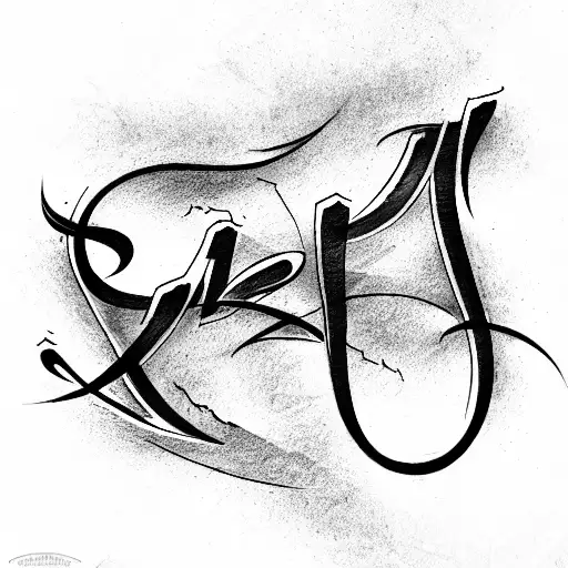 calligraphy letters tattoos