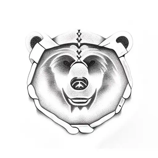 bear claw tattoo design idea