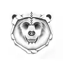 bear claw tattoo design idea