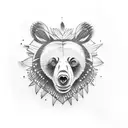 bear claw tattoo design idea