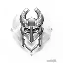 thor with mjolnir tattoo design idea